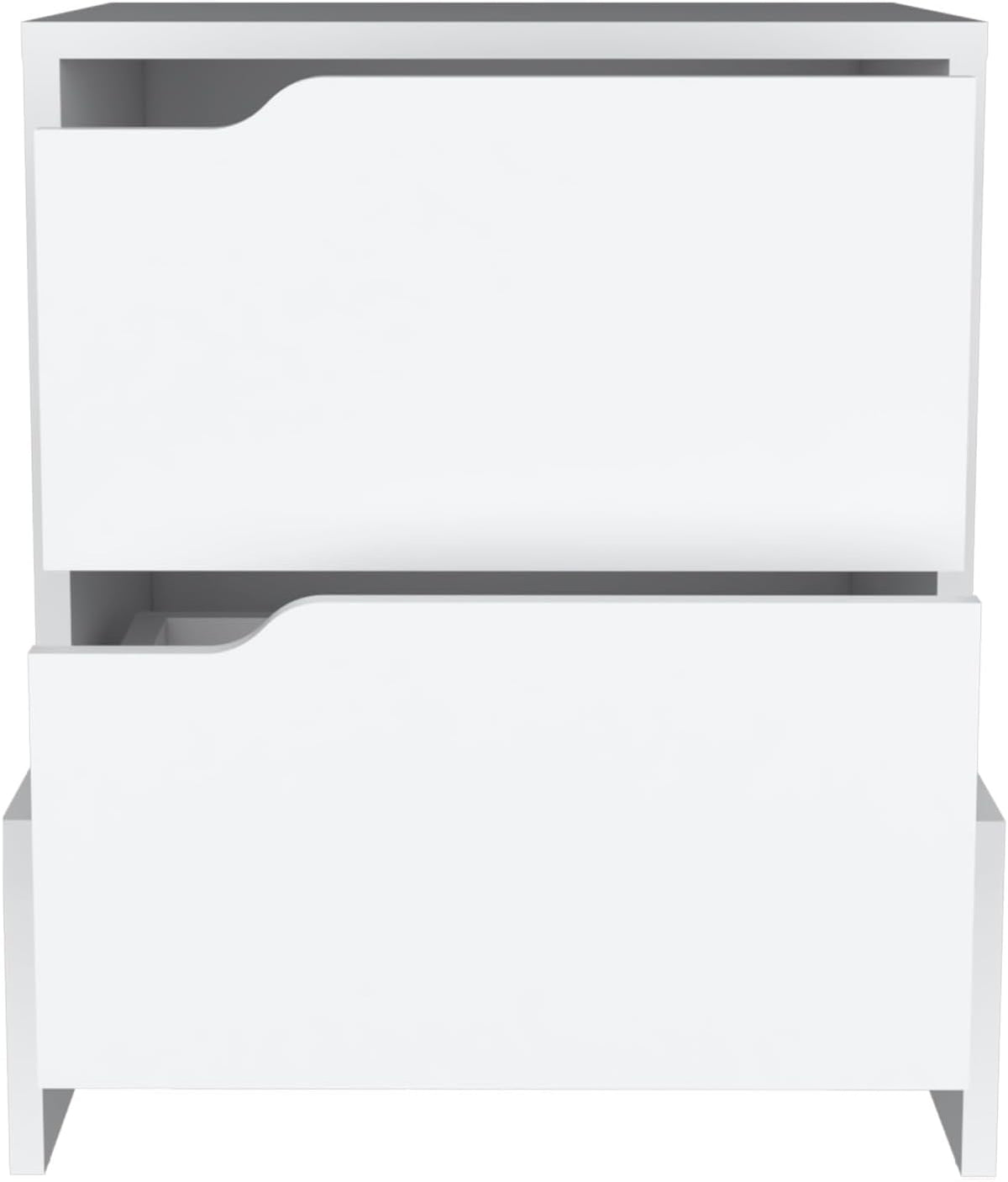 Nightstand with 2-Drawers, End Table with Sturdy Base ,for Small Spaces