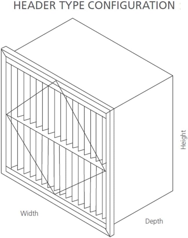 RIGID-PACK 24x20x12 Rigid Box Air Filter – MERV 15/98% ASHRAE HVAC Filter – Radial V-Pleat, Metal Frame, No Header – High-Efficiency Replacement for Commercial & Industrial Systems