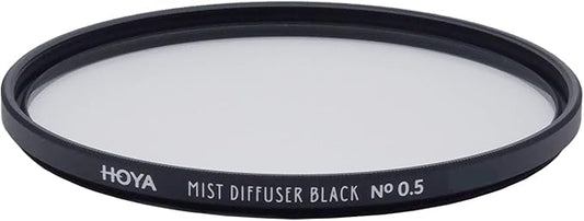 Hoya 58mm Mist Filter Black Diffuser No. 0.5 - Black Mist Filter for Camera Lenses - Soft Diffusion Effect for Portrait Photography & Cinematic Look, Reduces Contrast & Softens Wrinkles