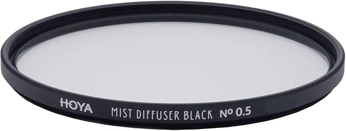 Hoya 58mm Mist Filter Black Diffuser No. 0.5 - Black Mist Filter for Camera Lenses - Soft Diffusion Effect for Portrait Photography & Cinematic Look, Reduces Contrast & Softens Wrinkles
