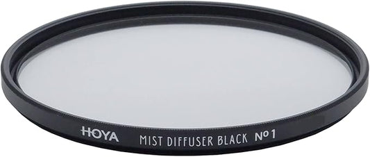 Hoya 55mm Mist Filter Black Diffuser No. 1 - Black Mist Filter for Camera Lenses - Soft Diffusion Effect for Portrait Photography & Cinematic Look, Reduces Contrast & Softens Wrinkles