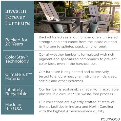 POLYWOOD Presidential Rocking Chair in Slate Grey