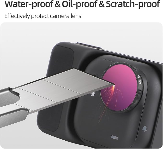 ND64/PL Filter Compatible with Insta363 GO Ultra Camera ND Lens Filter Accessories Waterproof Scratch-Resistant
