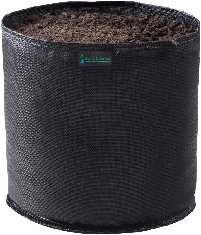 Commercial Grow Bag Pack of 10, Air Pruning Mesh Fabric Plant Containers (25 Gallon, Black)