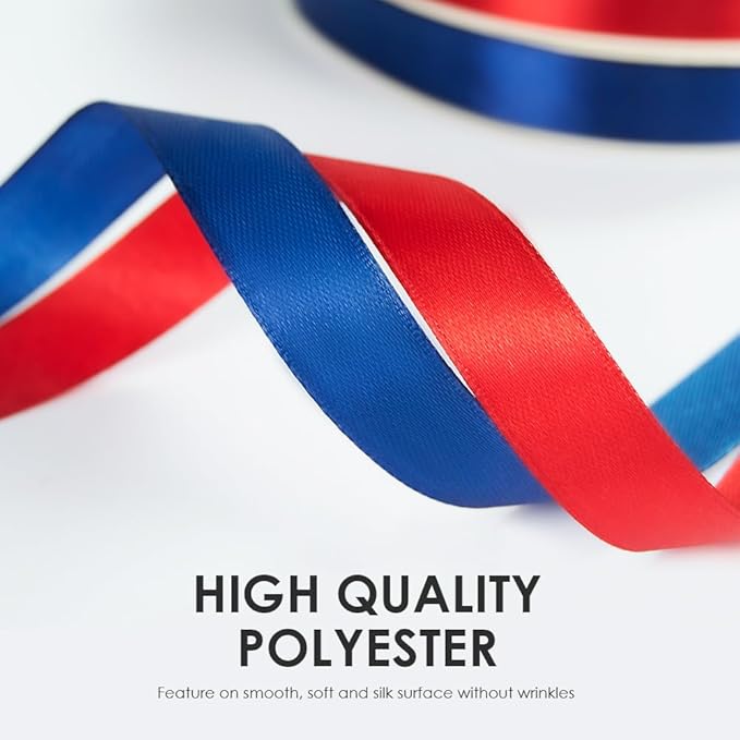 1-1/2" Wide x 100 Yards Single Faced Polyester Ivory Satin Ribbon, Perfect for Wedding, Gift Wrapping, Bow Making & Other Projects (Ivory)