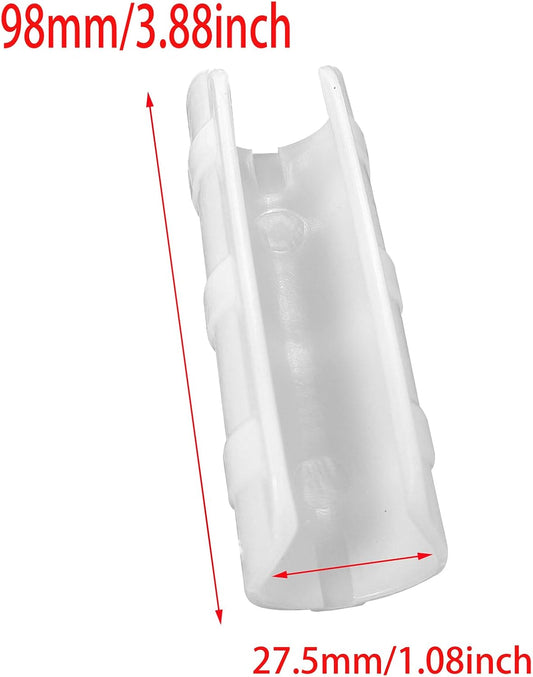 FDXGYH 20 Pcs Greenhouse Film Clamps ABS Snap ClampTube Clip Garden Buildings Tube Clip for 1" PVC Pipe(White)