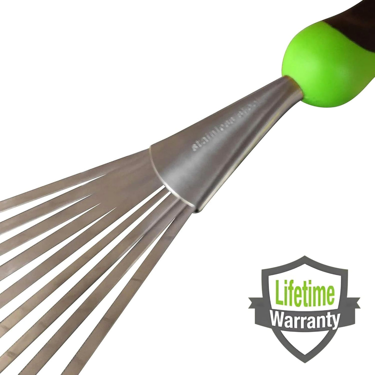 Garden Guru Stainless Steel Hand Rake Soil Tiller with Ergonomic Handle, Great for Gardening, Cultivating, Loosening Soil & Spreading Mulch (2 Pack)