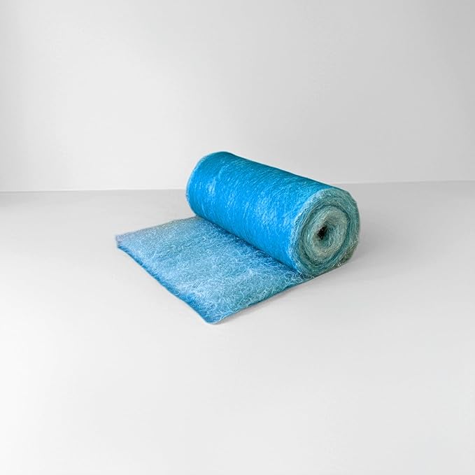 Fiberglass Paint Booth Filter Roll for Spray Booth 18-Gram Blue 200ft (25" x 200ft)