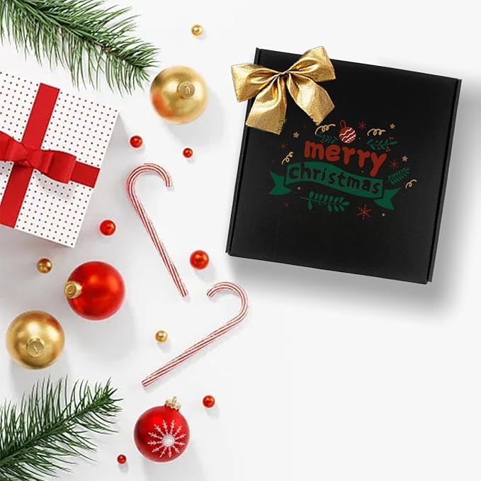24 Pack 10 x 10x 2 Inches Shipping Boxes,Black 3 Layers Corrugated Cardboard Box, Mailer Boxes for Packaging Small Business Mailing Gifts Digest Giving Products Wrap Boxes (10''x10''x2'')