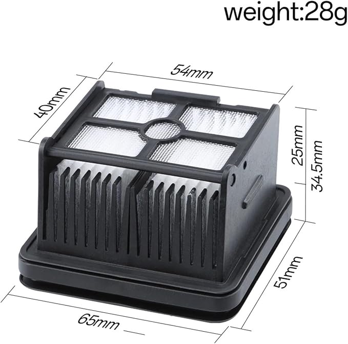 Vacuum Cleaner Filter,Compatible For Dreame,H12 Pro M12 Pro M13 H13 Pro T12 H20 H30 H12S H12 Floor Scrubber Accessories(4pcs)