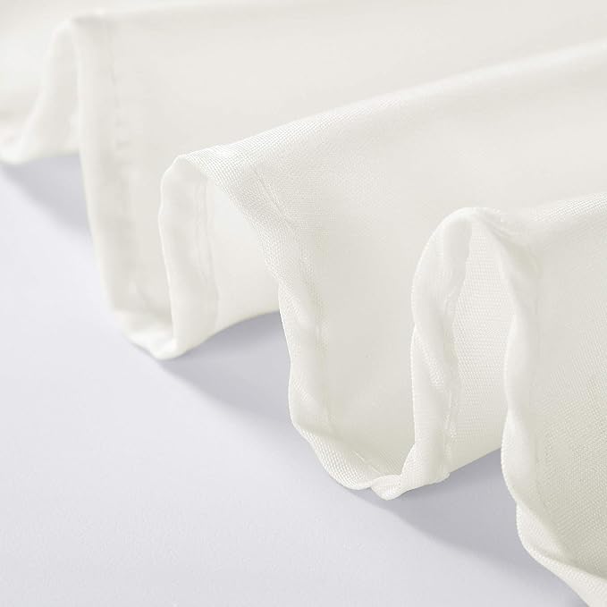 70 inch Round Tablecloth Washable Polyester Table Cloth Decorative Table Cover for Wedding Party Dining Banquet(70 inch,Ivory)