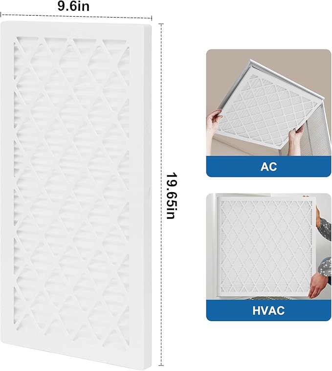 10x20x1 MERV 11 Air Filter, Quality AC/HVAC Furnace Filter,1 Reusable ABS Frame + 4 Pack Replaceable Filter Media,Breathe Fresher and Cost-effective