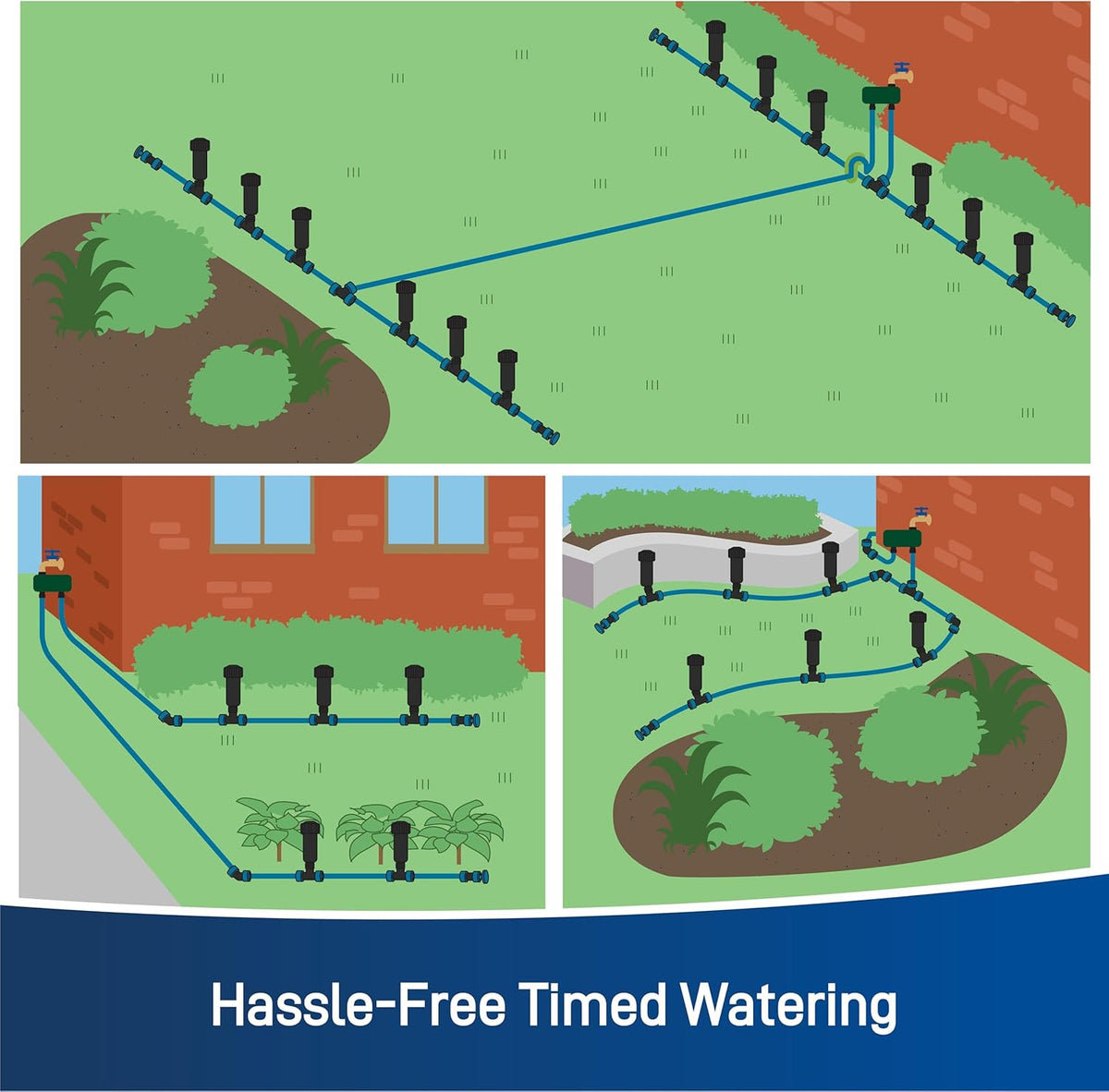Orbit 50021 2-Zone All-in-One Automatic Watering System