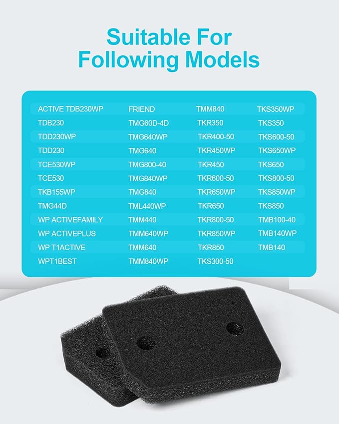 9164761 Foam Filter Replacement for All Miele T1 Heat Pump Tumble Dryers TMB540WP TKS850WP TKG840WP TKS650WP TKB150WP TKG450WP TCJ680WP TCE520WP Parts (6)