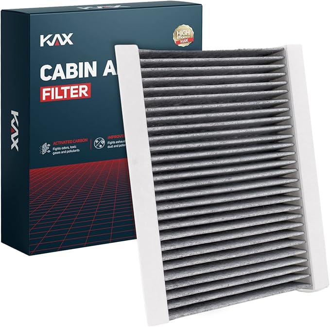 KAX Cabin Air Filter with Activated Carbon, CF11810 Replacement for Jeep Compass 2017-2022 Renegade 2015-2023, Fiat 500X 2016-2023 500L 2014-2022, Passenger Compartment Air Filter
