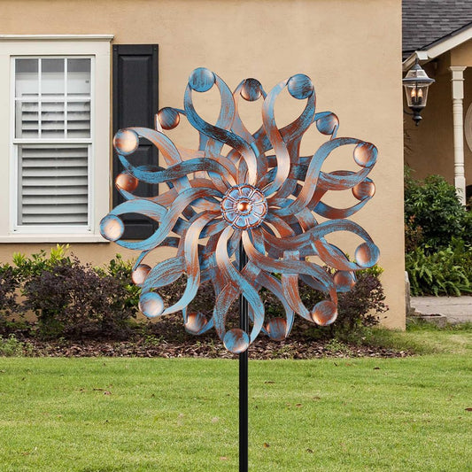 DREAMSOUL 22" Large Wind Spinners Outdoor, Outdoor Metal Kinetic Wind Spinners for Yard and Garden