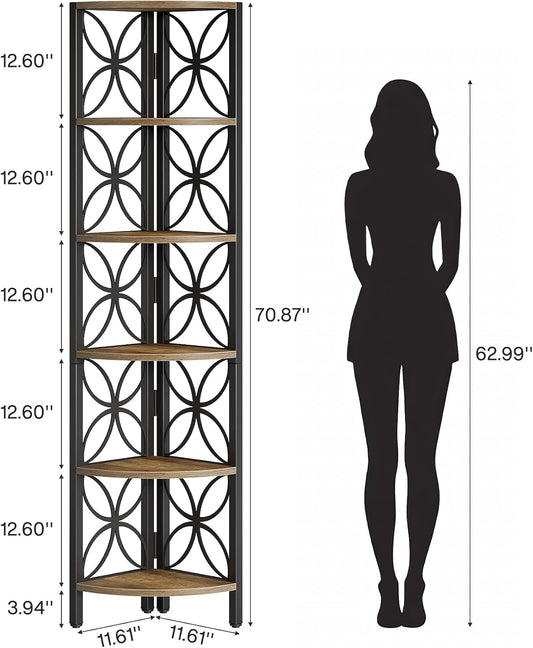 Tribesigns 6-Tier Corner Shelf