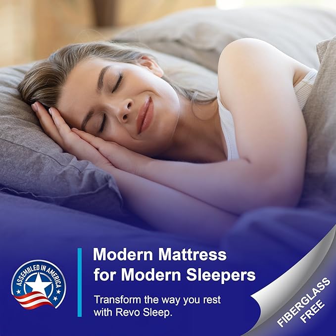 REVO SLEEP Gel Memory Foam Mattress, 10-Inch Queen – Cooling Gel Foam Bed with Contouring Support, Pressure Relief & Breathable Comfort – Balanced Feel for All Sleepers