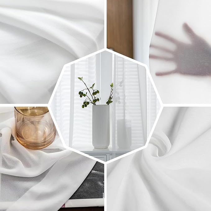 Farm Sheer Curtains 72 Inch Length American Country Barn Star Vintage Berry Brown Chiffon Curtain for Bedroom Living Room Light Filtering Rod Pocket Window Treatments Voile Curtains Drapes for Dining