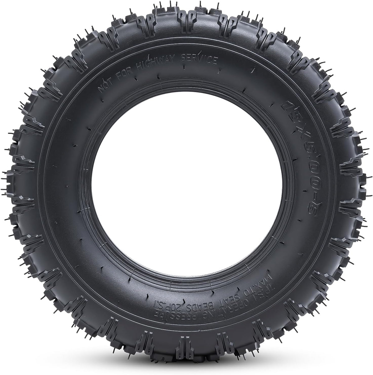 2 PCS13x5.00-6 Tires and 13X5.0-6(5.0/4.0-6) Inner Tubes for 4 Wheelers ATV,Quad Lawn, Mower, Wheelbarrows, Go Kart,Snow Blower, Tractors, Hand Trucks, Trolleys, Mini Bike Tires (P-094)