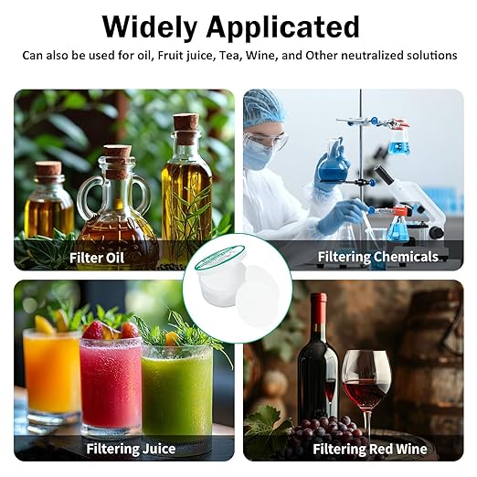 Xin Tester 100 Pieces Nylon Disc Membrane Filters, 50 mm Diameter, 0.45µm Pore Size