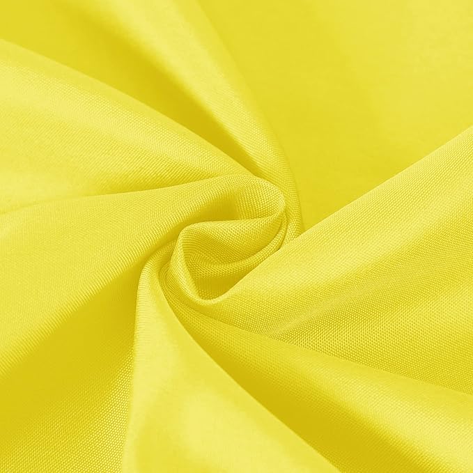 Cupuamon Square Tablecloth 90x90 inch Washable Polyester Fabric Table Cloth for Wedding Party Dining Banquet Decoration(90x90,Yellow)