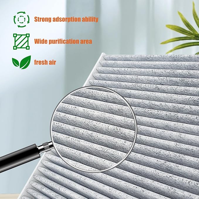 Cabin & Engine Air Filter For CR V 1.5L (2017-2022), Civic 1.5L (2016-2021), Replace CP182, CF11182, CA12050, 17220-5AA-A00