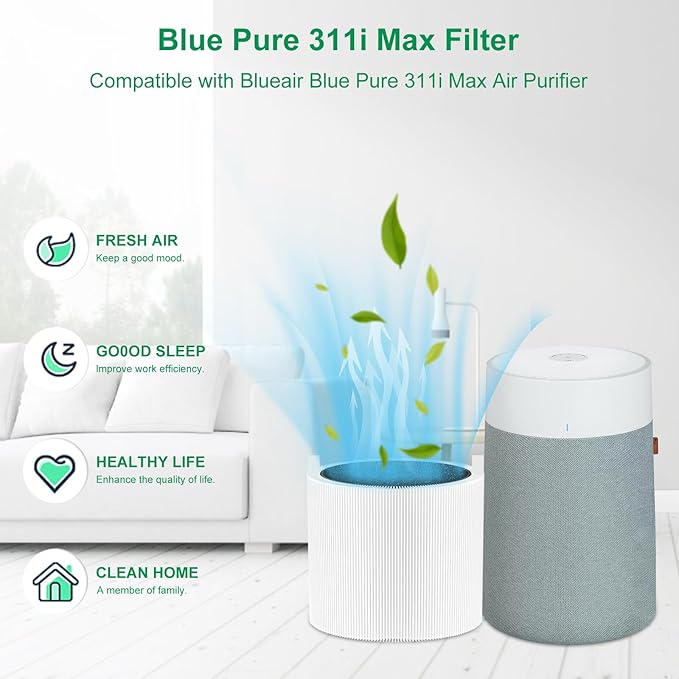 ๐๐๐๐ข ๐๐๐ฑ Replacement Filter Compatible for Blueair Blue Pure ๐๐๐๐ข ๐๐๐ฑ, Dust Filter&Odor Smoke Activated Carbon Filter, # ๐
๐๐๐๐(๐๐จ๐ญ ๐๐จ๐ซ ๐๐๐๐ข+ M๐๐ฑ/๐๐๐/๐๐๐ ๐๐ฎ๐ญ๐จ)