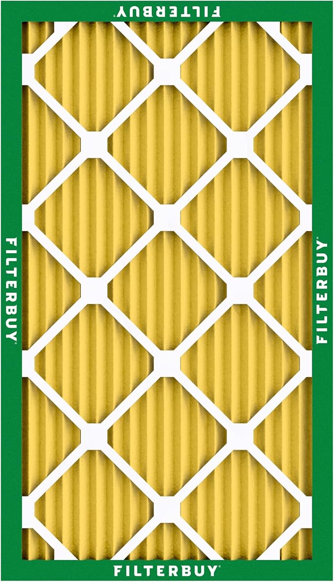 Filterbuy 12x27x1 Air Filter MERV 11 Superior Pet & Allergy Defense (6-Pack), Electrostatic Pleated HVAC AC Furnace Filters Replacement, Made in USA (Actual Size: 11.50 x 26.50 x 0.75)