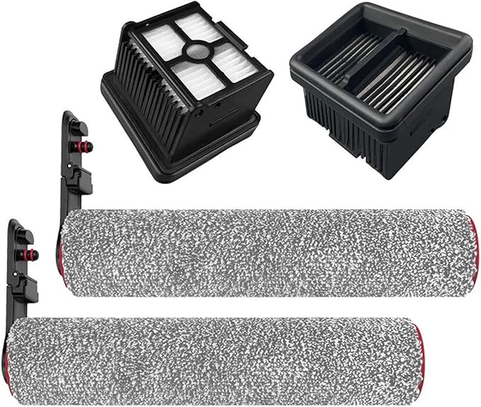 Main Roller Brushes Filter,Compatible For Dreame, H40 Ultra/H40 Pro Wet Dry Vacuum Cleaner Floor Scrubber Parts(E)