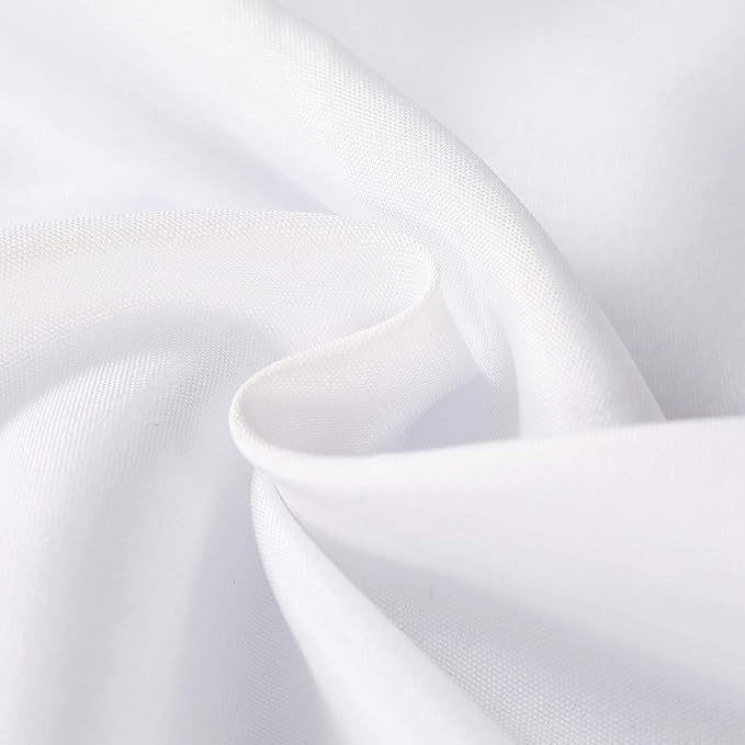 Rectangle Tablecloth 60x120 inch Washable Polyester Fabric Table Cloth for Wedding Party Dining Banquet Decoration(60x120, White)