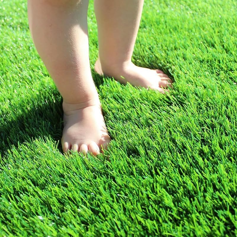 Artificial Grass Turf 14FTx98FT, 1.38" Pile Height Realistic Synthetic Grass, Indoor Outdoor Pet Faux Grass Astro Rug Carpet for Garden Backyard Patio Balcony