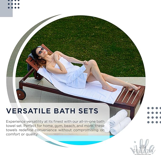 100% Combed Cotton Bathroom Towel Set of 8- 2 Bath Towels, 2 Hand Towels, 4 Wash Cloths, Sustainable, Soft, Highly Absorbent 8 Piece Cotton Bath Towel Set for Hotels, Spa, Bathroom, Dorm, Navy Blue