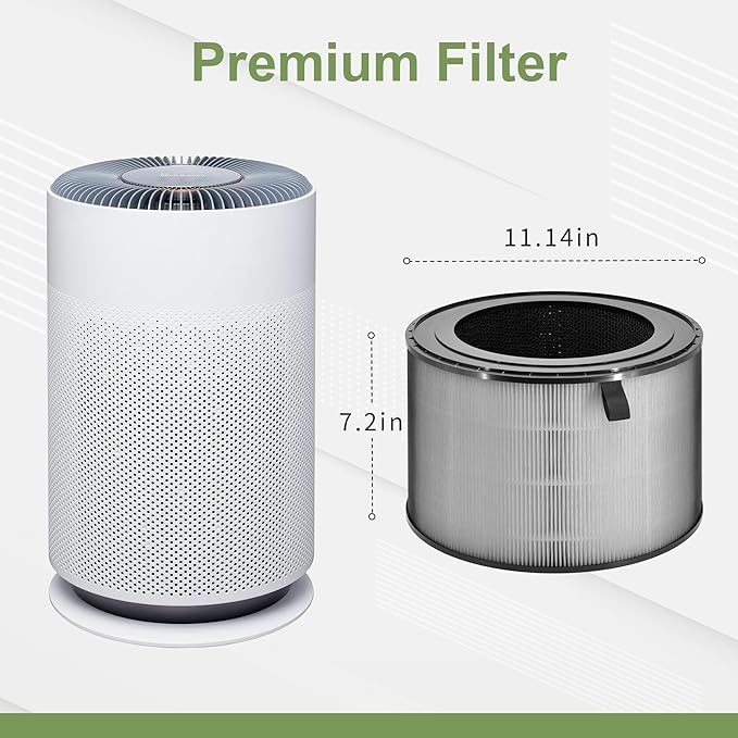 AS601HBB0 Filter Compatible with LG PuriCare 360 Air Purifier Filter Model AS601HBB0, H13 HEPA & Activated Carbon Filter, 1 Pack of Puricare 360 Replacement Filter