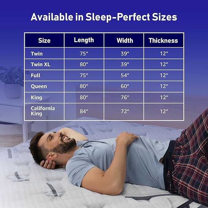 REVO Sleep Gel Memory Foam Mattress, 12-Inch King – Cooling Gel Memory Foam Mattress with Pressure Relief, Balanced Support & Breathable Design for Restorative Sleep