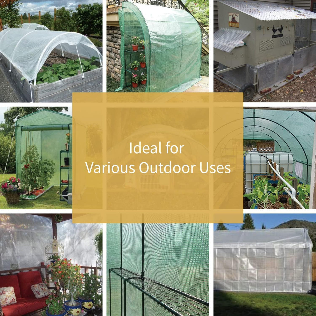 GUARD SHIELD Clear White Tarp Heavy Duty 20x30 Feet Waterproof for Greenhouse Outdoor Garden Poly Cover UV Resistant 3x3 Weave 10mil