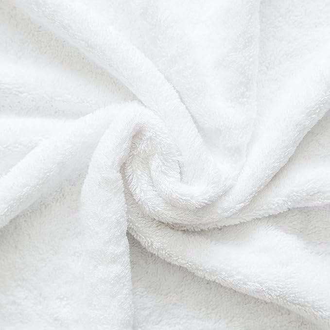 Cotton Paradise 100% Cotton 40x80 Oversized Bath Sheet, Extra Large Turkish Bath Towels for Bathroom, White Bathsheet