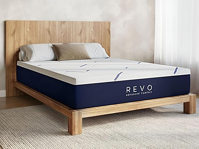REVO Sleep Gel Memory Foam Mattress, 14-Inch Twin – Cooling Mattress with Gel Foam Comfort, Contouring Support & Pressure Relief – Ideal for Kids, Guests or Small Rooms