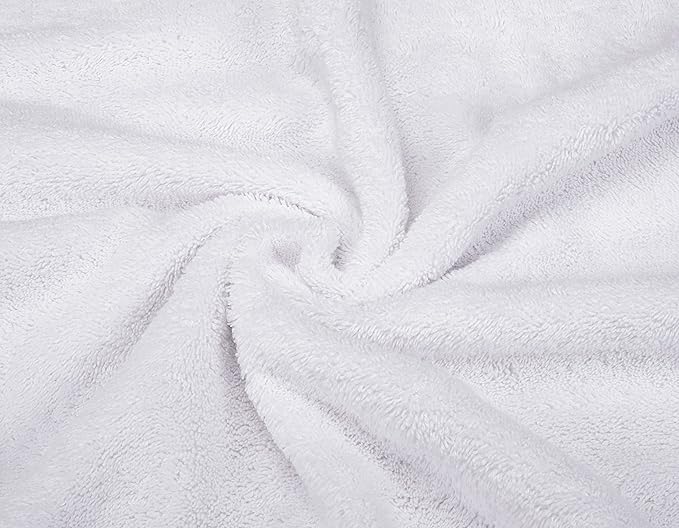 American Soft Linen Premium 3 Piece Towel Set, 1 Bath Towel 1 Hand Towel 1 Washcloth, 600 GSM 100% Cotton Turkish Towels for Bathroom, White Towel Set