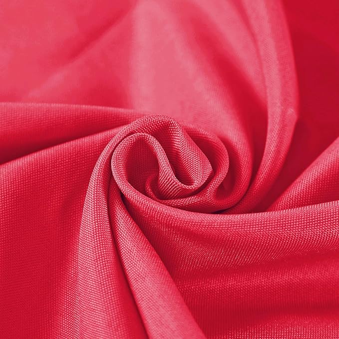Rectangle Tablecloth 90x156 inch Washable Polyester Fabric Table Cloth for Wedding Party Dining Banquet Decoration(90x156, Red)