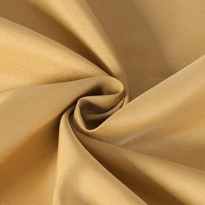 Cupuamon Square Tablecloth 70x70 inch Washable Polyester Fabric Table Cloth for Wedding Party Dining Banquet Decoration(70x70,Gold)