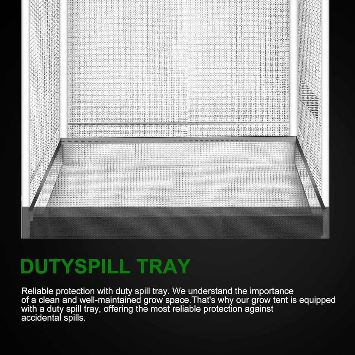 MELONFARM 34"x34"x72'' Grow Tent, High Reflective 600D Diamond Mylar Canvas with Observation Window and Floor Tray for Hydroponic Indoor Plant Growing