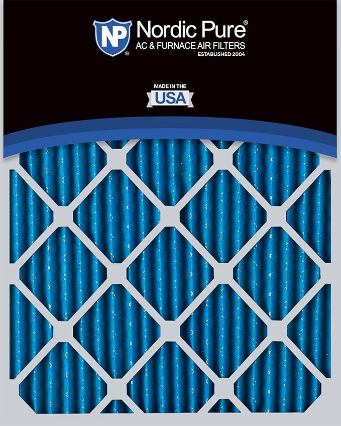 Nordic Pure 18x20x1 (Actual Size: 17 1/2 x 19 1/2 x 3/4) Pleated MERV 7 Air Filters 4 Pack