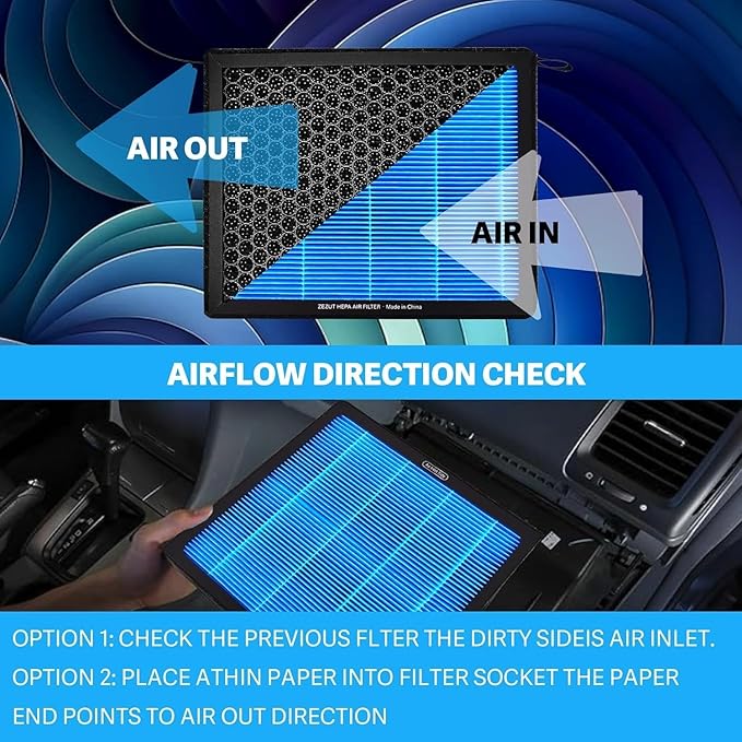 CF11809 Cabin Air Filter for 2014-2020 Cadillac Escalade, 2014-2018 Chevy Silverado 1500 and Sierra 1500, 15-19 2500HD and 3500HD, Suburban, Tahoe, Yukon, Activated Carbon, Durable and Sturdy (1Pack)