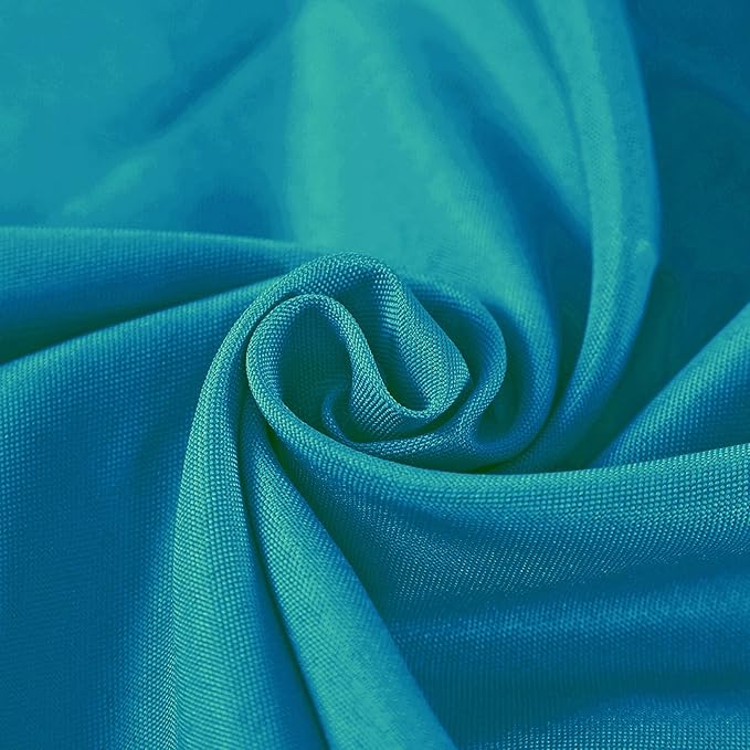 Rectangle Tablecloth 60x102 inch Washable Polyester Fabric Table Cloth for Wedding Party Dining Banquet Decoration(60x102, Caribbean Blue)