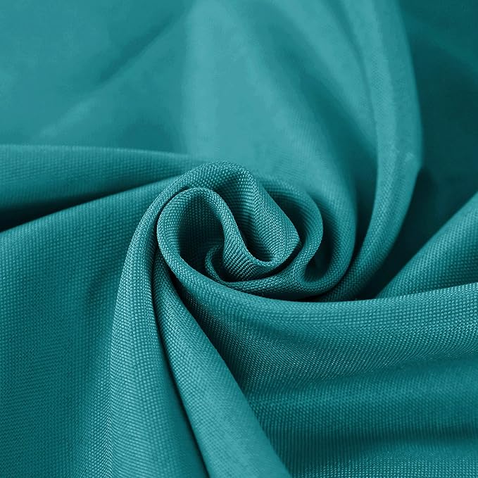 Rectangle Tablecloth 90x132 inch Washable Polyester Fabric Table Cloth for Wedding Party Dining Banquet Decoration(90x132, Teal)