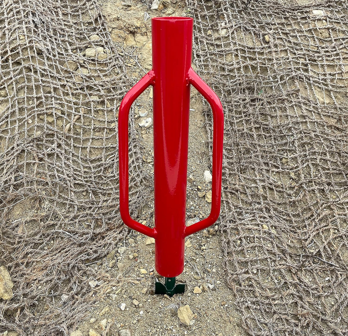 Sandbaggy U & T Post Driver, 30% More Heavier & Sustainable Than Competitors - 15.5 lb Fence Post Driver That Fits up to 2-3/4 inch - 10 Guage Industrial Grade Steel - Red (Pack of 2)
