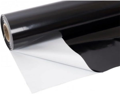Farm Plastic Supply Crawl Space Vapor Barrier, 20 mil - Thick Plastic Sheeting, Drop Cloth Moisture Barrier for Crawl Space Encapsulation, Heavy Duty Polyethylene, Black & White Panda Film (24' x 25')