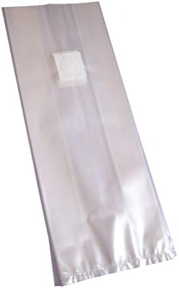 SUCOHANS 10 Count Mushroom Bags - Medium Size 5" X 5" X 19", 0.2 Micron Filter, 2.5 Mil Polypropylene, Sealable Spawn, Farm Mushroom Spawn, Autoclavable Substrate