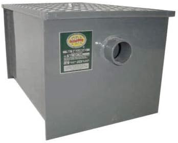 Commercial Carbon Steel Grease Trap Interceptor 30lb - PDI Approved - NSF